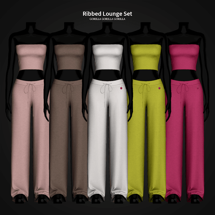 Скриншот мода Комплект Ribbed Lounge Set
